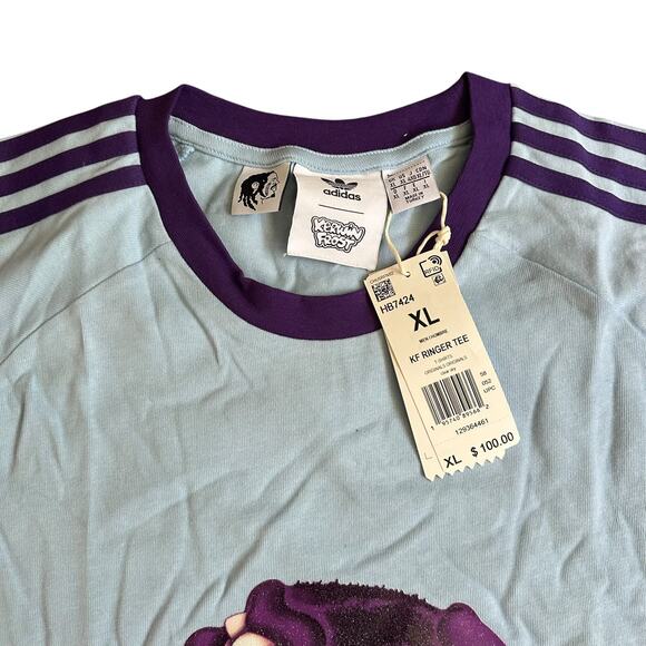 Kerwin Frost Adidas Ringer Tee Shirt Mens XL NWT - Picture 3 of 6